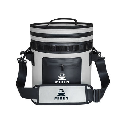 25 Консервный пакет с темно-серым круглым охладителем для отдыха на открытом воздухе